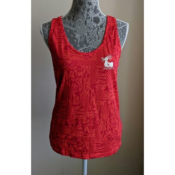 Reebok CrossFit Racerback Tank Burnout Red M - Picture 1 of 8